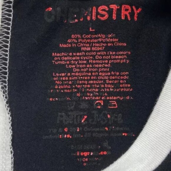 Tupac Shakur Poetic Justice Tee Chemistry Large Blk White Shirt Rap Artist 2 Pac - Picture 5 of 6